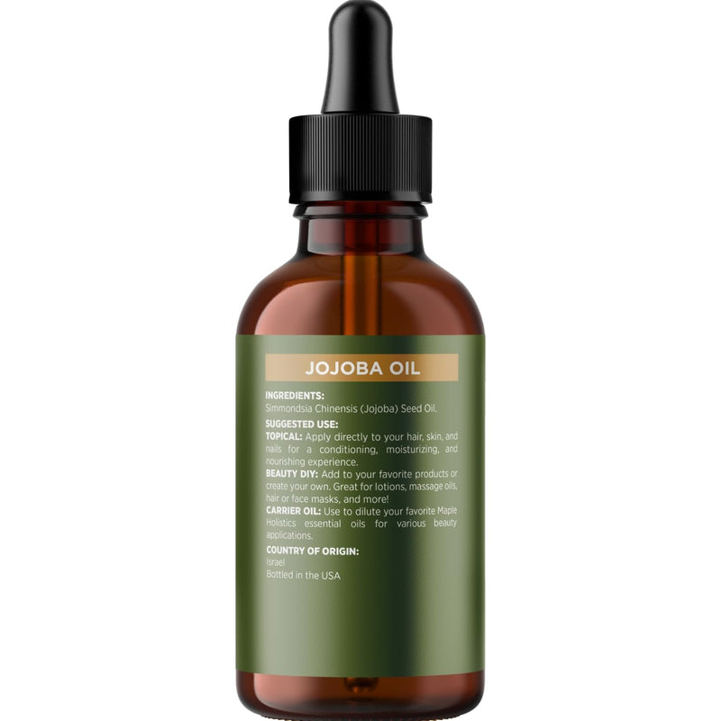 Nourishing Cold-Pressed Jojoba Oil - Pure Carrier Oil for Hair, Skin & Nails