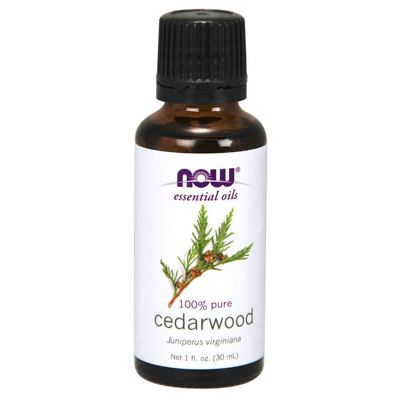 NOW Cedarwood Oil 1 Fl Oz (Pack of 2) | Pure Essential Oil