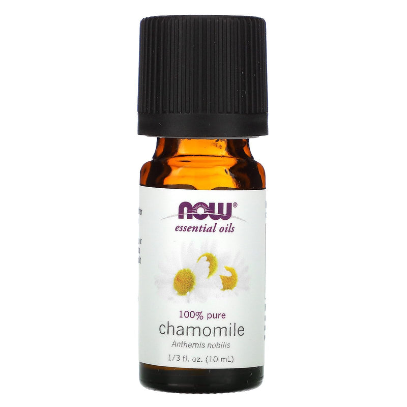 NOW Essential Oils Chamomile Oil 10 ml – Pure Steam-Distilled Aromatherapy, Vegan