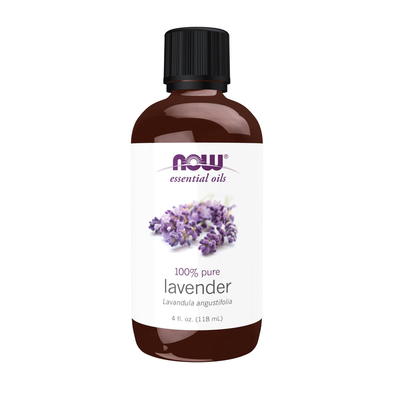 NOW Foods Lavender Essential Oil 4 oz - Pure, Steam Distilled, Vegan