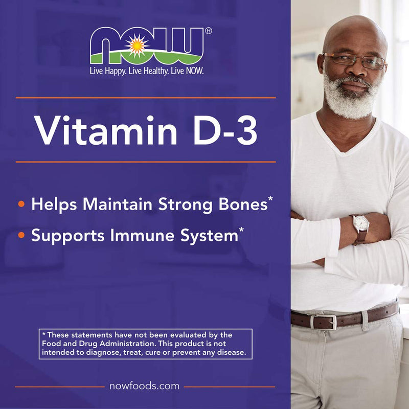 Now Foods Vitamin D3 5,000 IU – 240 Softgels (Pack of 2)