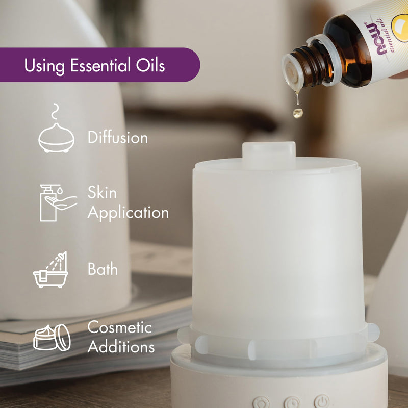 NOW Essential Oils Lemon & Eucalyptus Blend - Pure, Cold-Pressed, Vegan