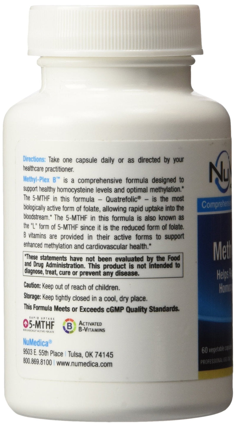 NuMedica Methyl-Plex B 60 Vegetable Capsules | Vitamin B Complex