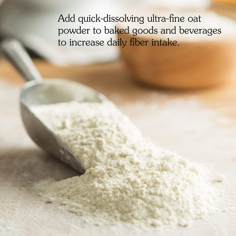 NuNaturals Oat Fiber Powder – All Natural Non-GMO, 1 lb | Supports Digestive Health