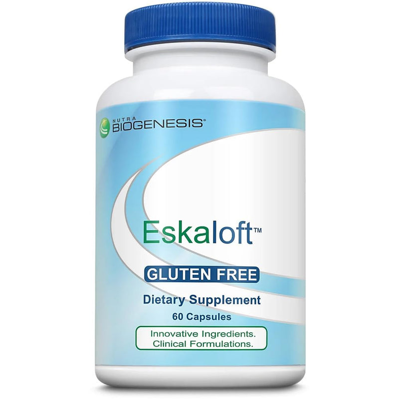Nutra Biogenesis Eskaloft - St John's Wort Capsules with Rhodiola Rosea, L-Theanine & GABA for Calm Mind and Healthy Sleep - 60 Capsules