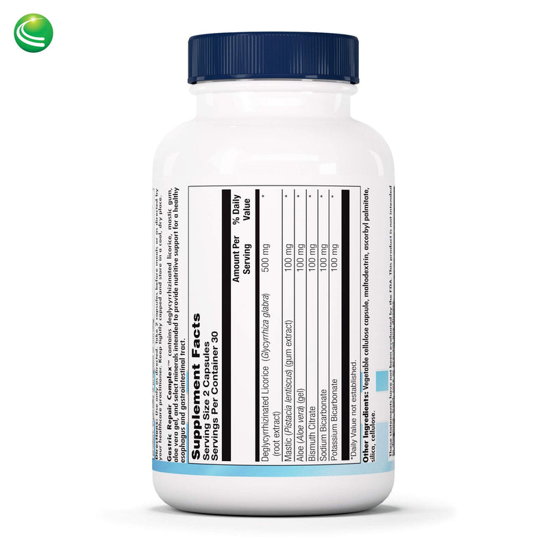 Nutra Biogenesis Gastric Support Complex – DGL Licorice & Mastic Gum | 60 Caps