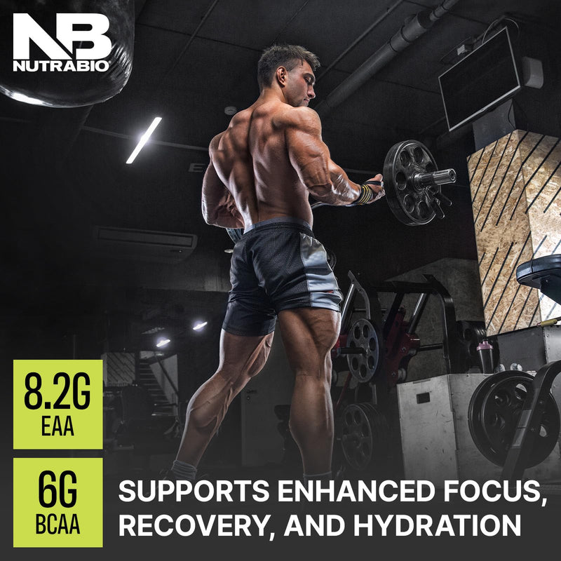 NutraBio Alpha EAA - All-Day Essential Amino Acids for Hydration & Recovery