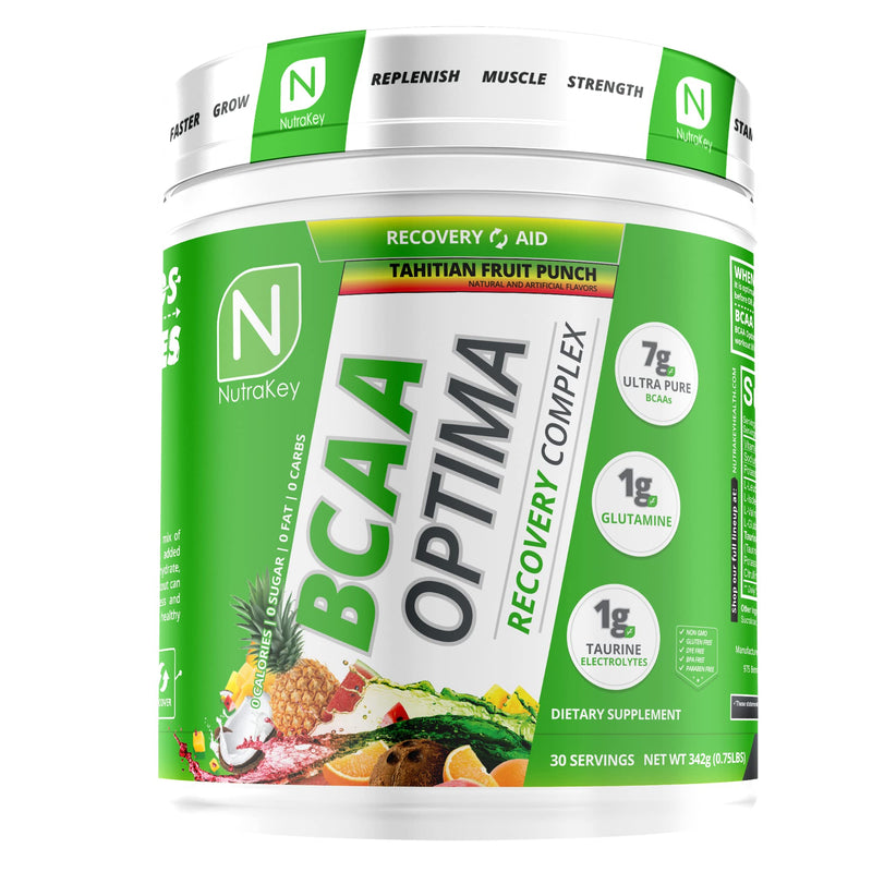 NutraKey BCAA Optima – Post Workout Recovery, Fruit Punch