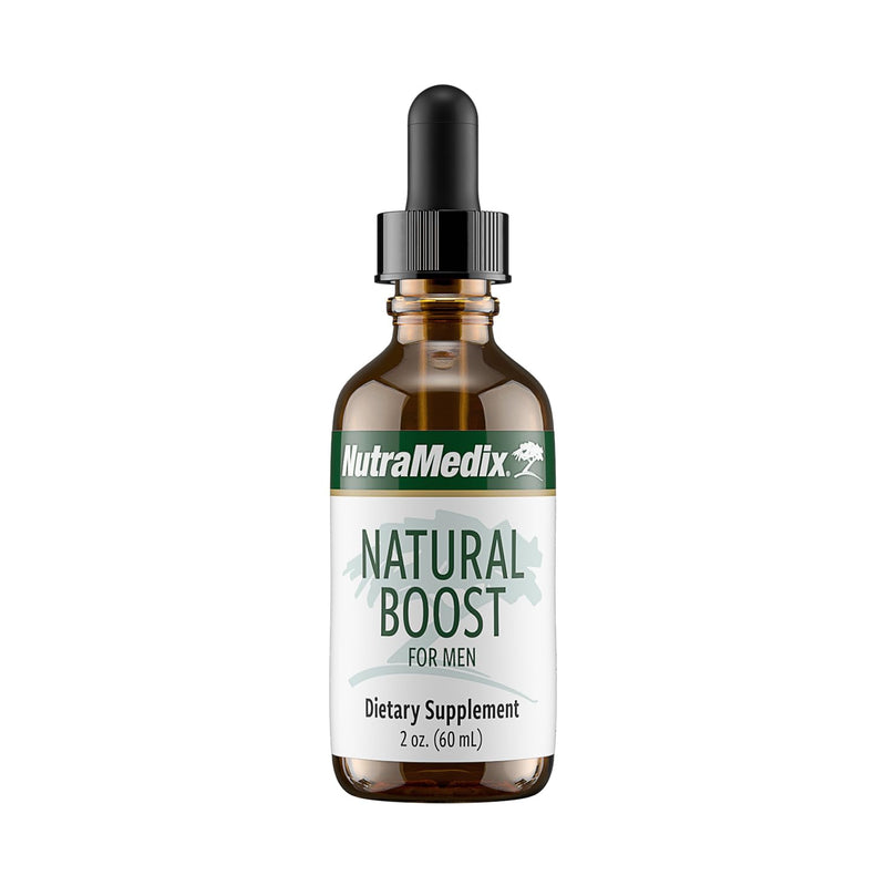 NutraMedix Natural Boost for Men - Amino Acids & Energy Support | L-Arginine, Epimedium, Maca, Ginkgo Biloba, Saffron (2oz / 60ml)