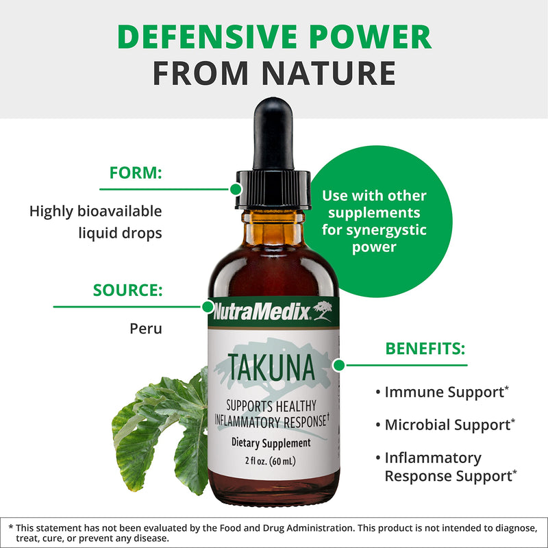 NutraMedix Immune Support Liquid – Takuna Blanca Bark Extract (1oz/30ml) for Women & Men