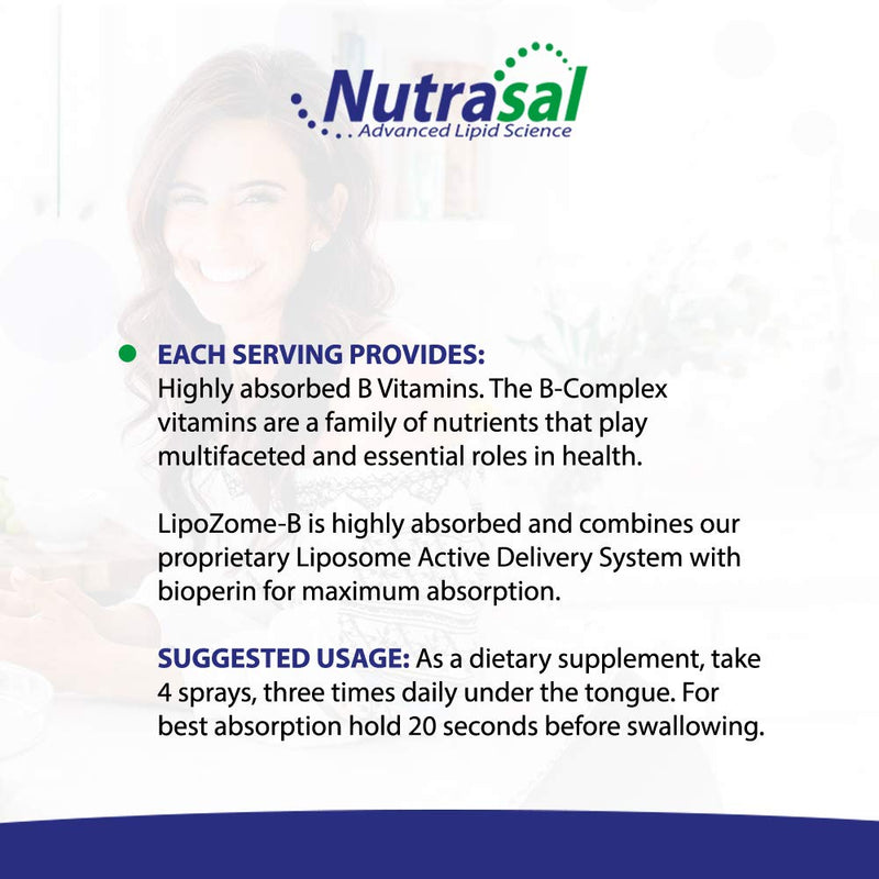 Nutrasal LipoZome B-Complex Sublingual Spray 2 oz