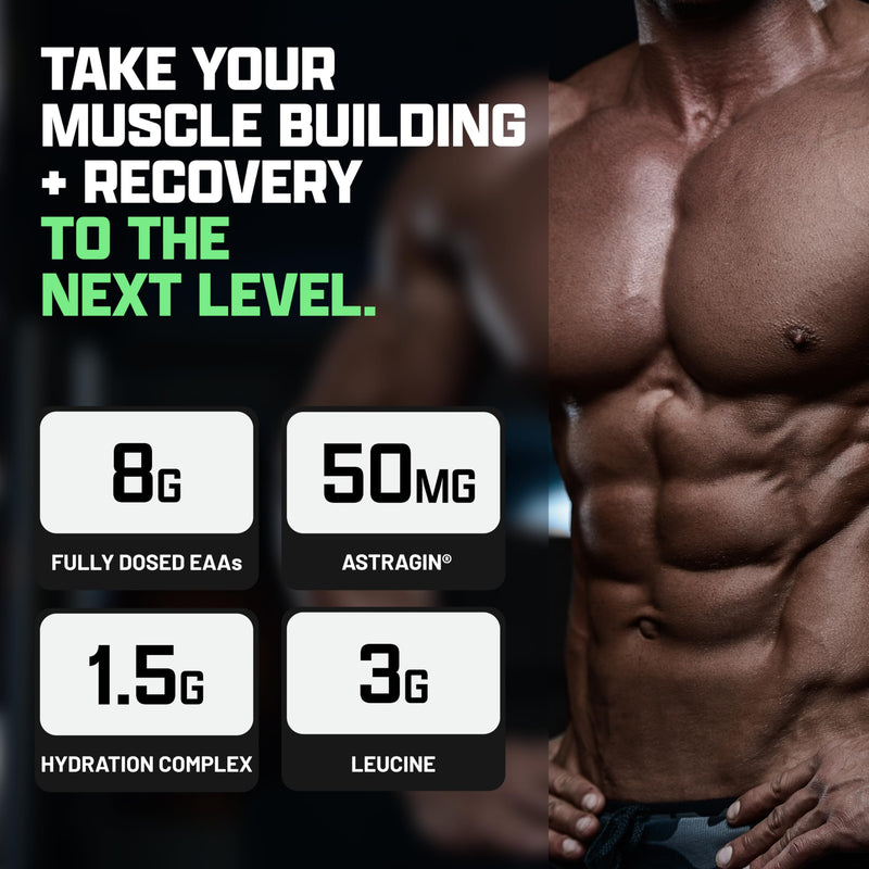 Nutrex Research EAA Hydration – Essential Amino Acids + Electrolytes | Apple Pear 30 Servings