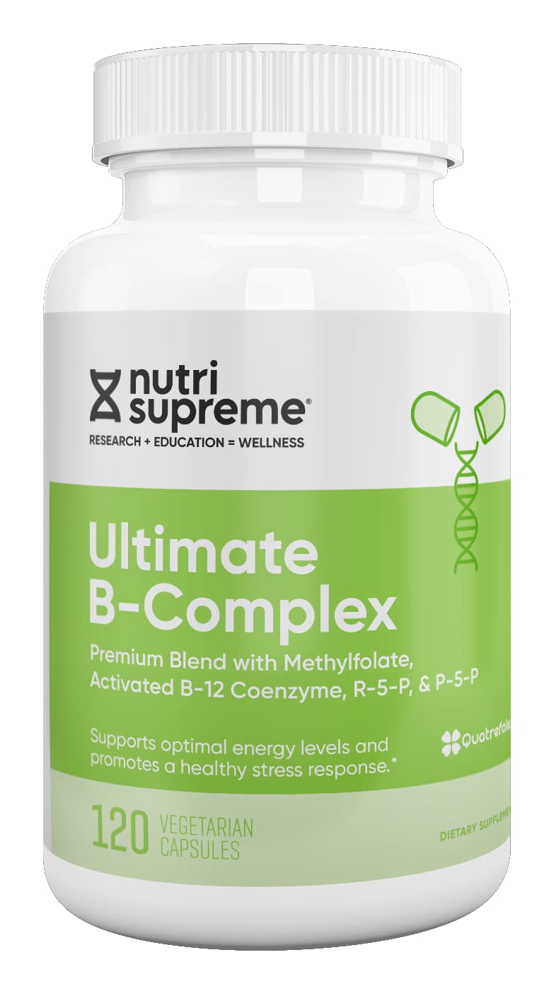 Nutri Supreme Ultimate B Complex - 120 Vegetarian Capsules, Kosher Certified