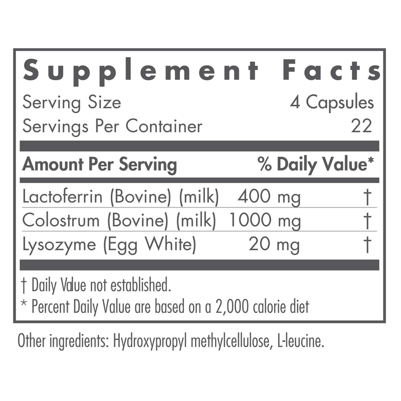 Nutricology Lactoferrin with Colostrum – Immune Support & Iron Transport, 90 Count