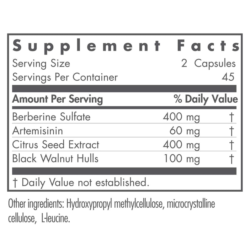 Nutricology TriBiotics - GI Balancers & Gut Health - Berberine, Citrus Seed, Black Walnut - 90 Count