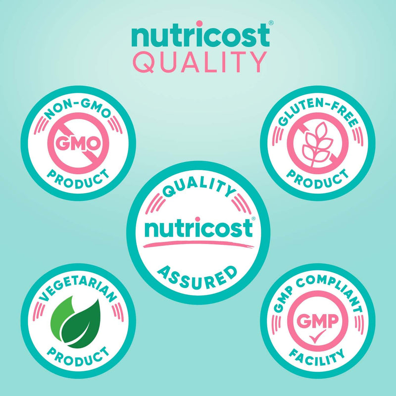 Nutricost Calcium 600mg + Vitamin D3 12.5mcg for Women – 180 Capsules (60 Servings) – Vegan, Non-GMO, Gluten Free