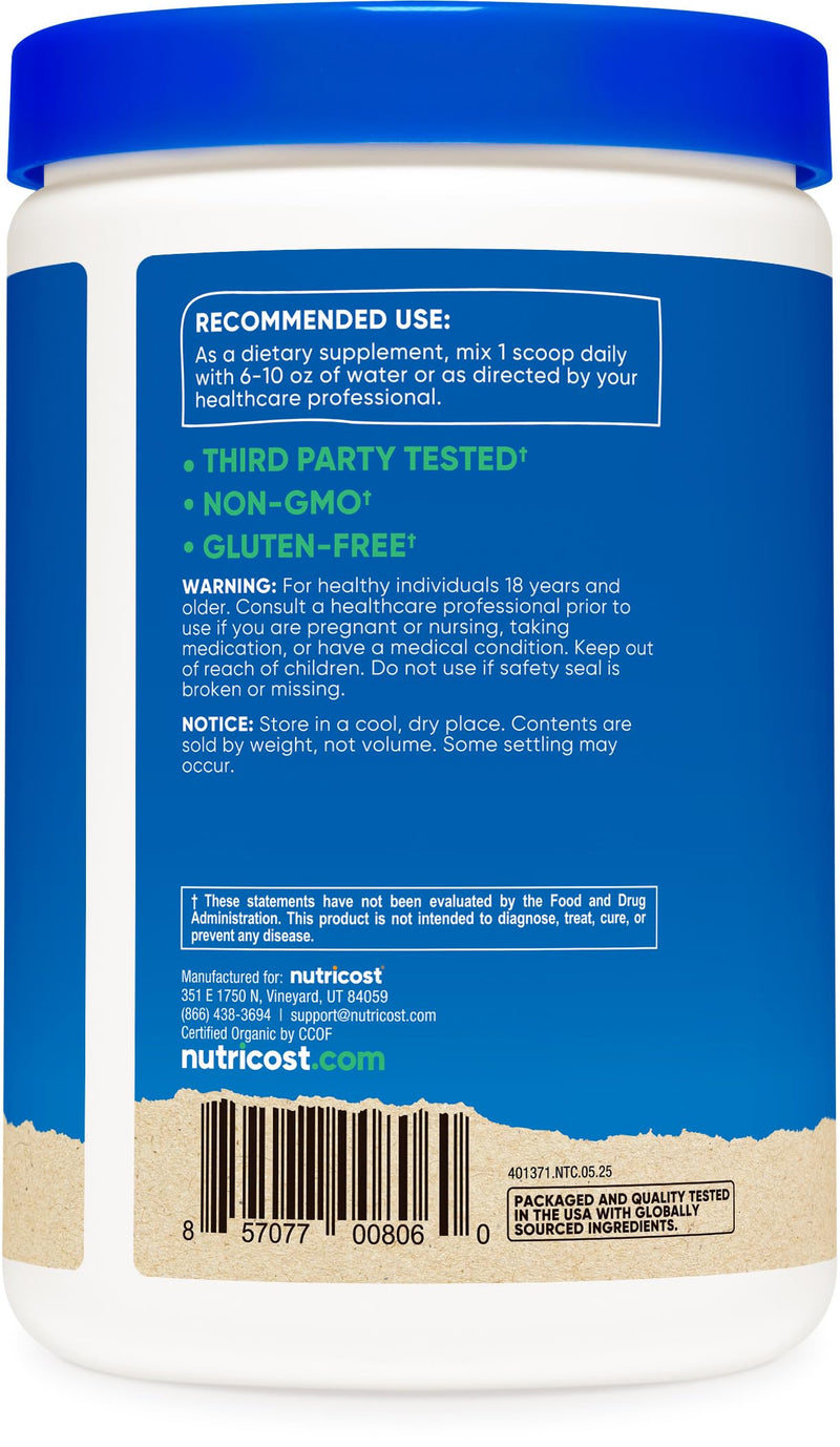 Nutricost Organic Cordyceps Powder 250g – USDA Organic, Non-GMO, Gluten Free