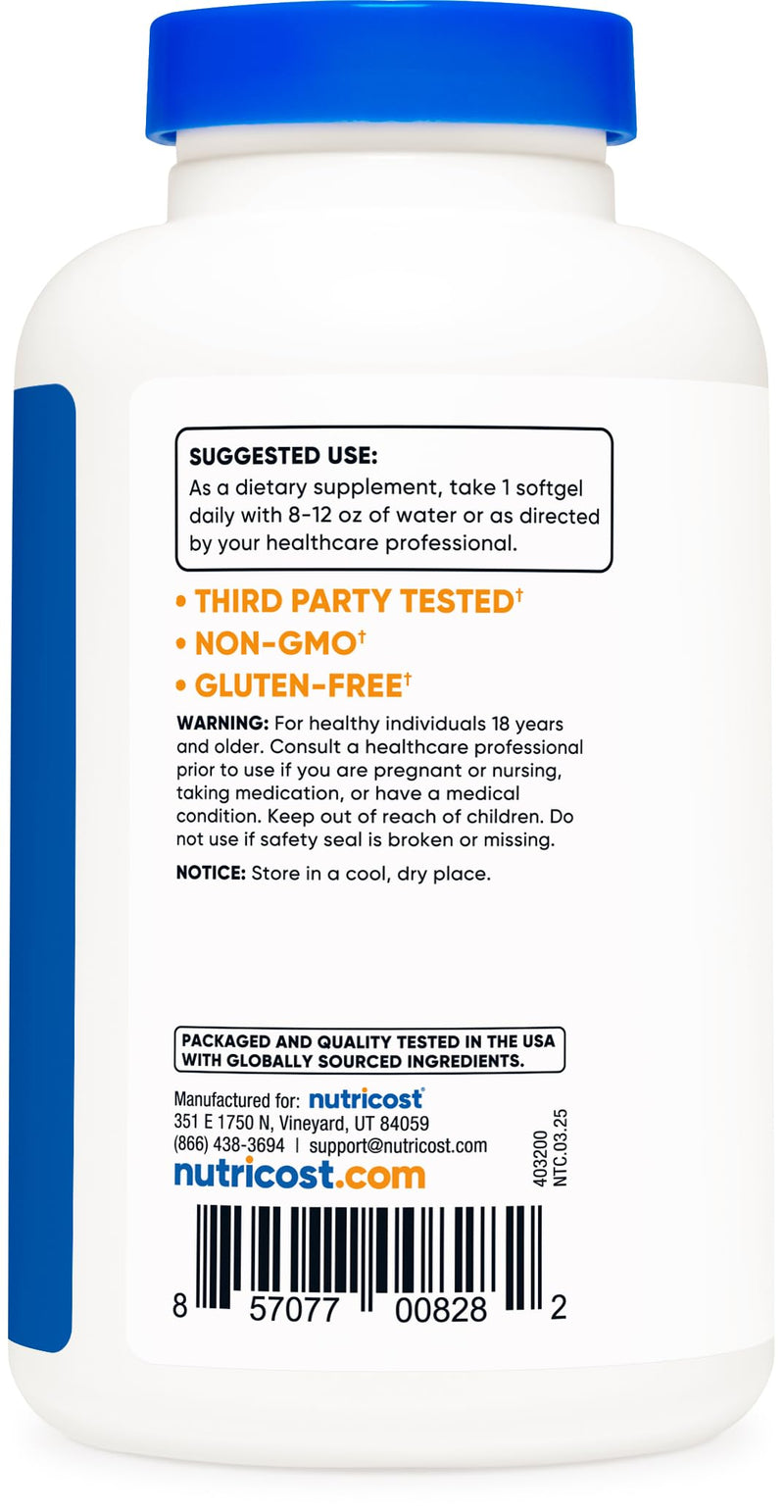 Nutricost Evening Primrose Oil 1300mg - 120 Softgels (Pack of 2) | Non-GMO, Gluten Free