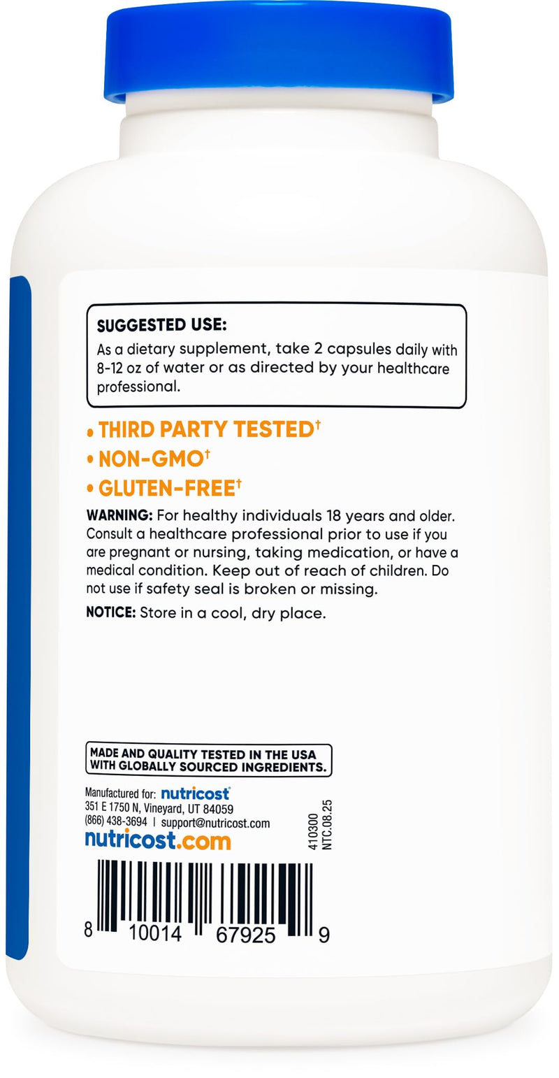 Nutricost Glucosamine Sulfate 1500mg - 240 Capsules | Gluten Free, Non-GMO