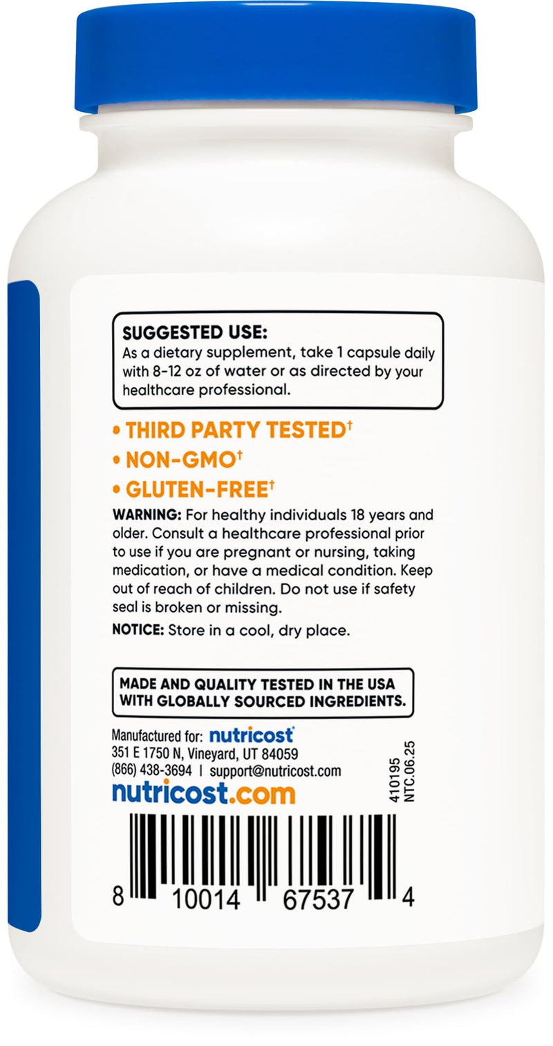Nutricost Milk Thistle 1,000mg Equivalent - 240 Capsules | 4:1 Extract, Vegan, Non-GMO & Gluten Free