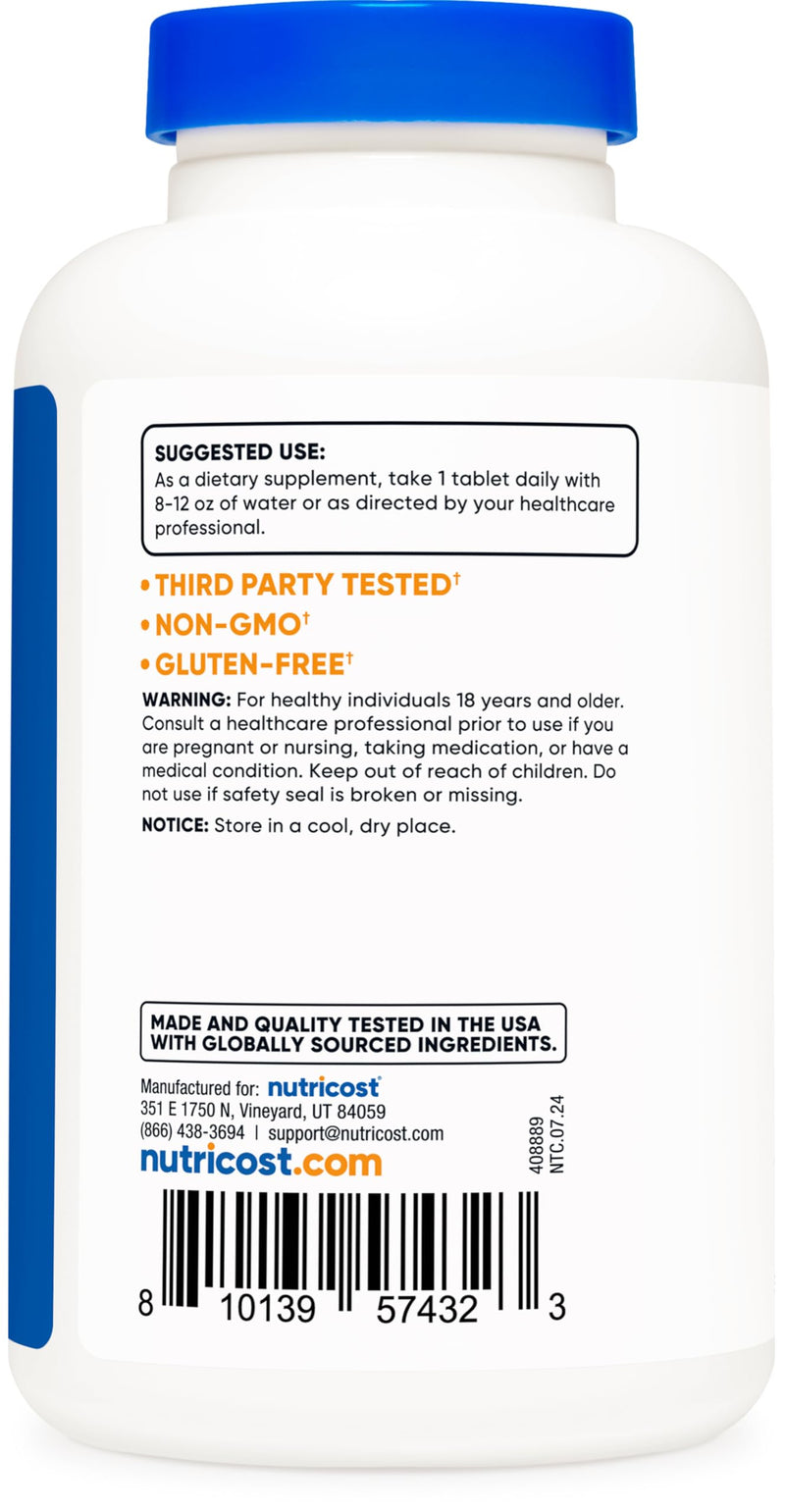 Nutricost NAC 1000 mg – 120 Vegan Tablets | GMO Free, Gluten Free
