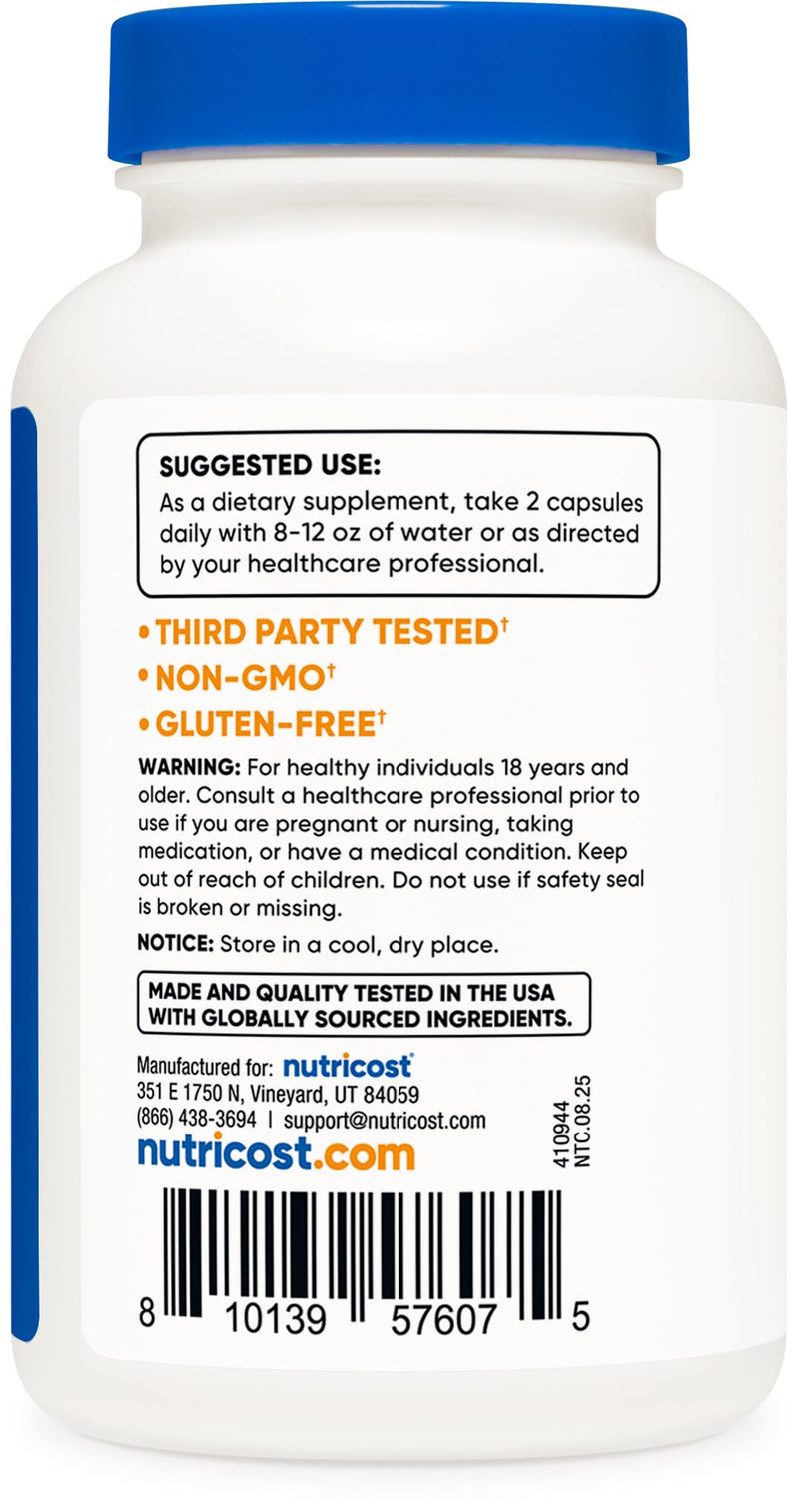 Nutricost Spearmint Leaf 1000mg – 120 Capsules | Spearmint Supplement | GMO-Free, Gluten-Free | 60 Servings