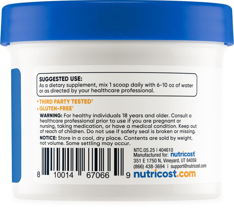 Nutricost Tudca Powder 25g – Tauroursodeoxycholic Acid | Gluten Free & Non-GMO