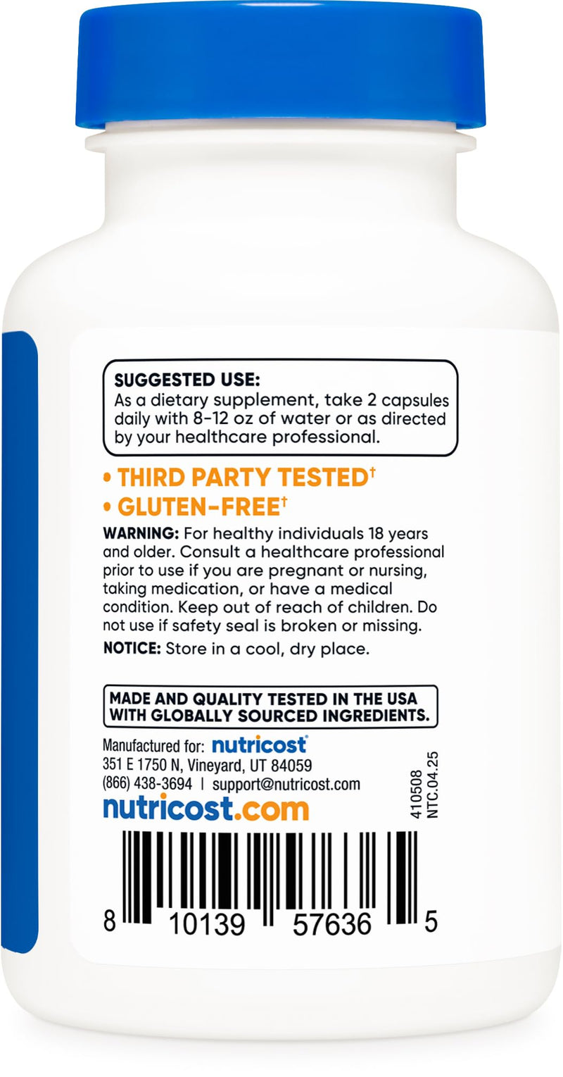 Nutricost Wild Lettuce Extract (4,000 mg Equivalent) 120 Capsules - 60 Servings