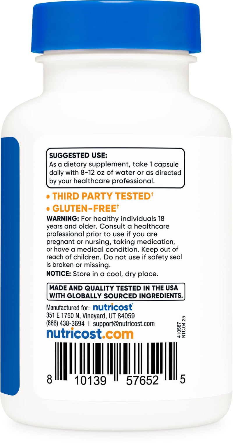 Nutricost Wild Yam Root - 2,500mg Equivalent, 120 Capsules, Vegan & Gluten-Free