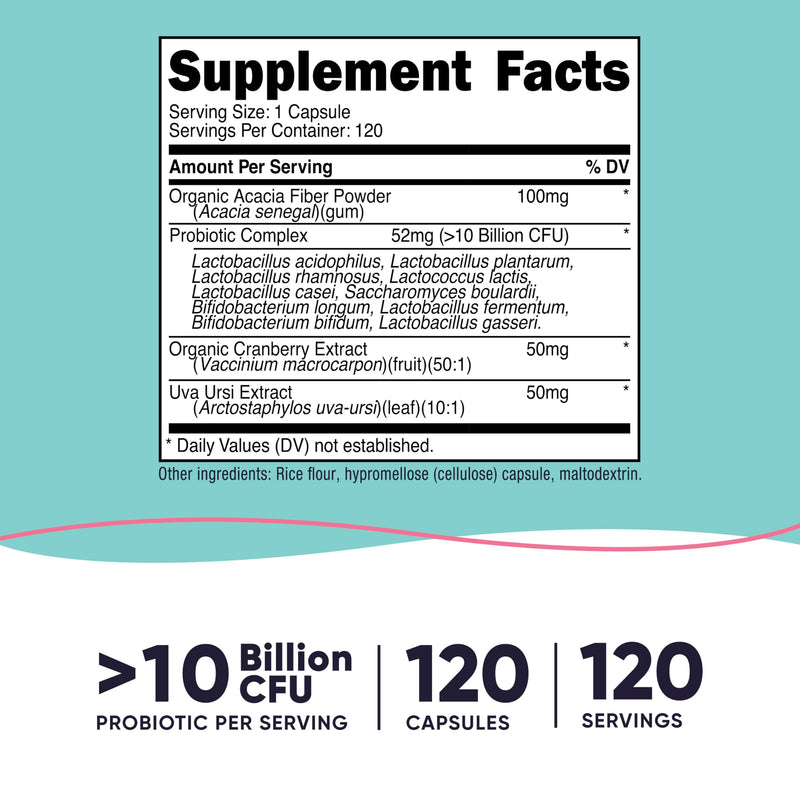 Nutricost Probiotic for Women 10 Billion CFU – 120 Capsules | Non-GMO & Gluten Free