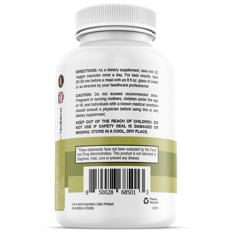 Liver Support - Natural Milk Thistle & Zinc Detox Supplement | 60 Veggie Capsules (30 Days Supply)