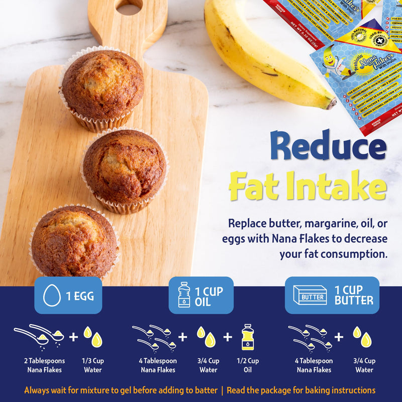 Nutritional Designs Nana Flakes with Inulin – 100% Banana, Prebiotic Fiber, Digestive Wellness