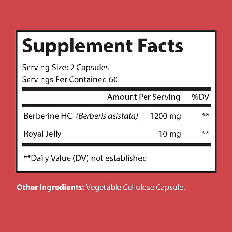 Nutriumph Berberine Plus 1200mg with Royal Jelly – Weight Management & Metabolic Health