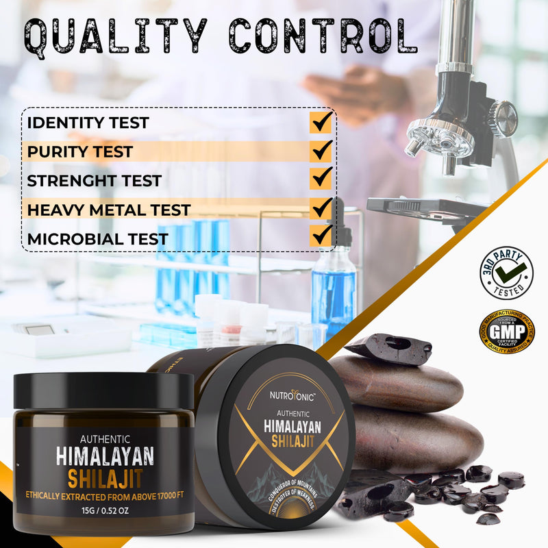 NutroTonic Authentic Himalayan Shilajit Resin | 60 Days Sun-Dried, Lab-Tested