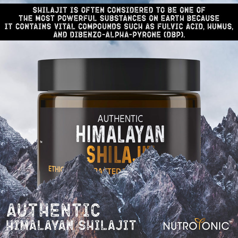 NutroTonic Authentic Himalayan Shilajit Resin | 60 Days Sun-Dried, Lab-Tested