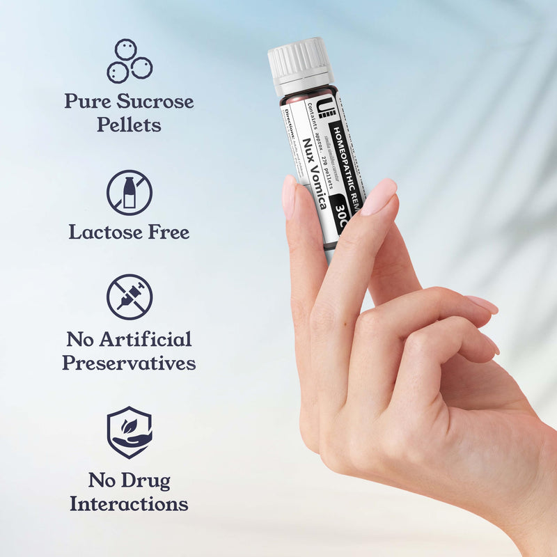 Nux Vomica 30C Homeopathic Remedy | Urenus