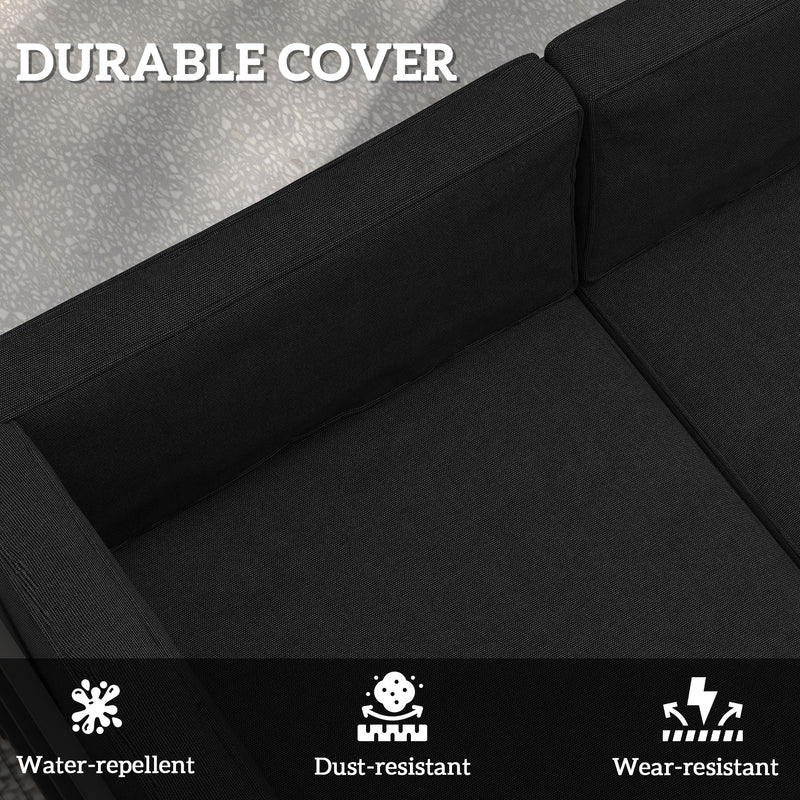 Outsunny Replacement Cushions for Outdoor Furniture Garden Seat Cushion Pad