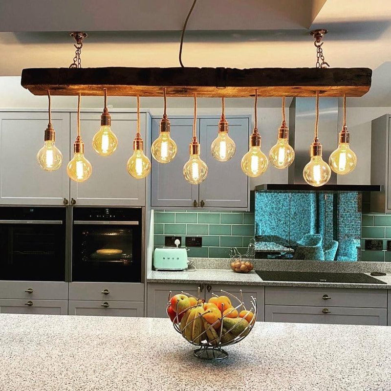 Oak Beam Chandelier