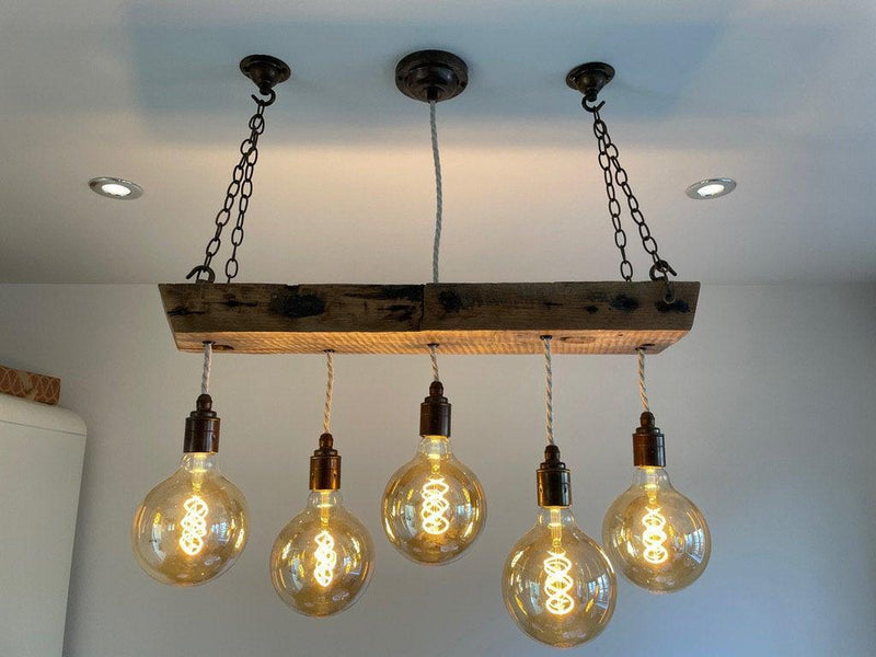 Oak Beam Chandelier