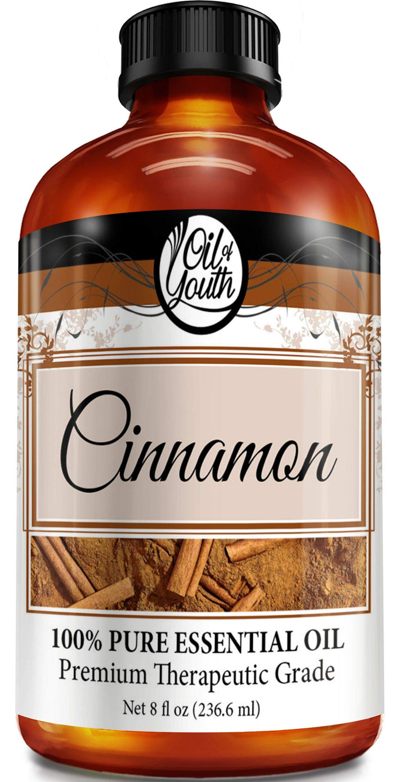 Oil of Youth Cinnamon Essential Oil 8oz for Aromatherapy | Premium Grade