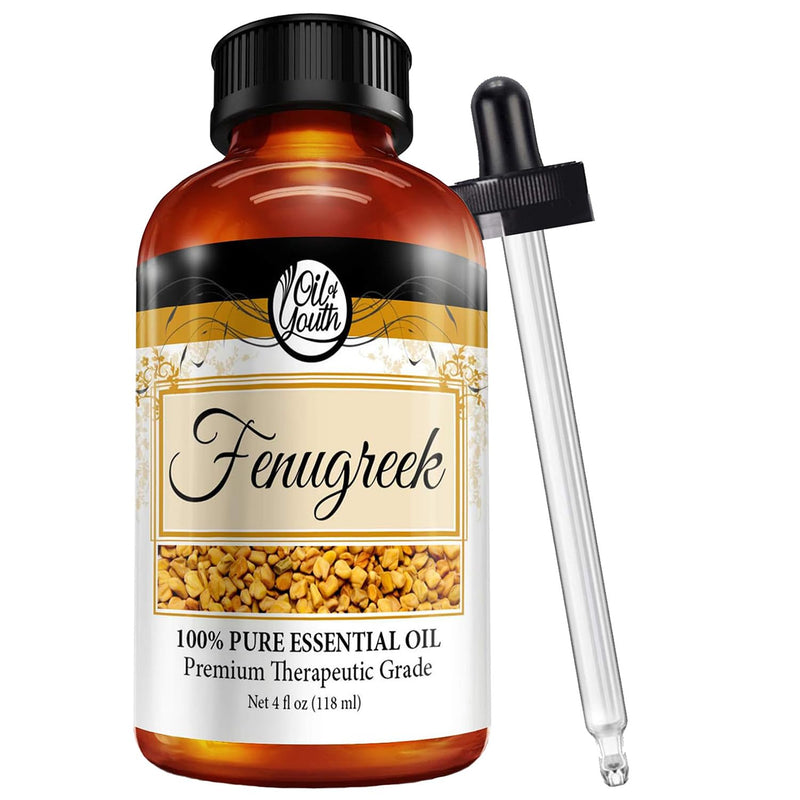 Oil of Youth Fenugreek Essential Oil – Pure Fenugreek Oil – 4 oz