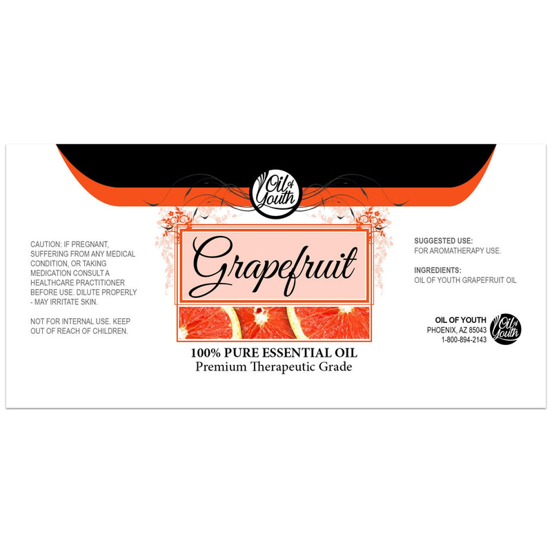 Oil of Youth Grapefruit Essential Oil 8oz Bulk - Pure Aromatherapy