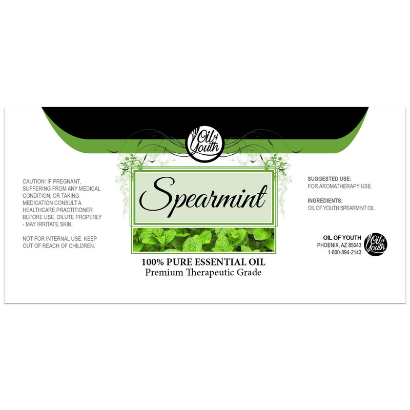 Oil of Youth Spearmint Essential Oil 8oz - Pure Spearmint for Diffusers