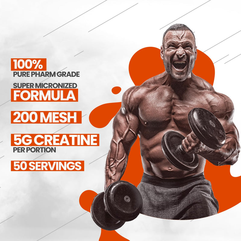 OLIMP Creatine Monohydrate Powder – Micronized, High Purity (50 Servings)