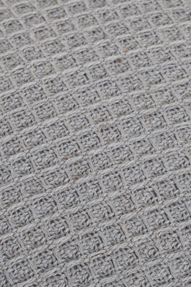 OLIVIA ROCCO Lisbon Pure Indian Cotton Handwoven Honeycomb Cushion Covers 17x17 and 24x24