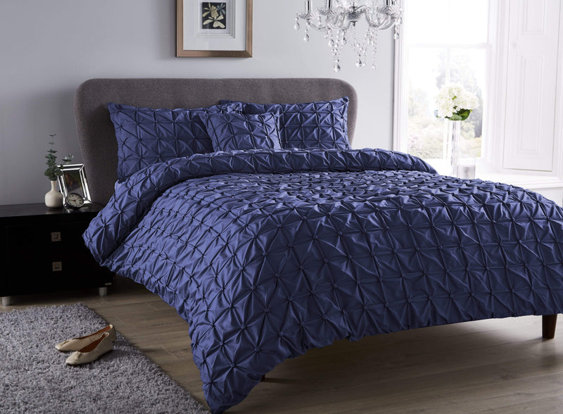 OLIVIA ROCCO Seville Duvet Set Cotton-Rich Luxury With Handmade Pintuck Detailing