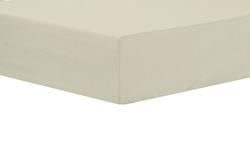OLIVIA ROCCO Basics Fitted Sheet Indus Valley Cotton Linen Elasticated For Perfect Fit