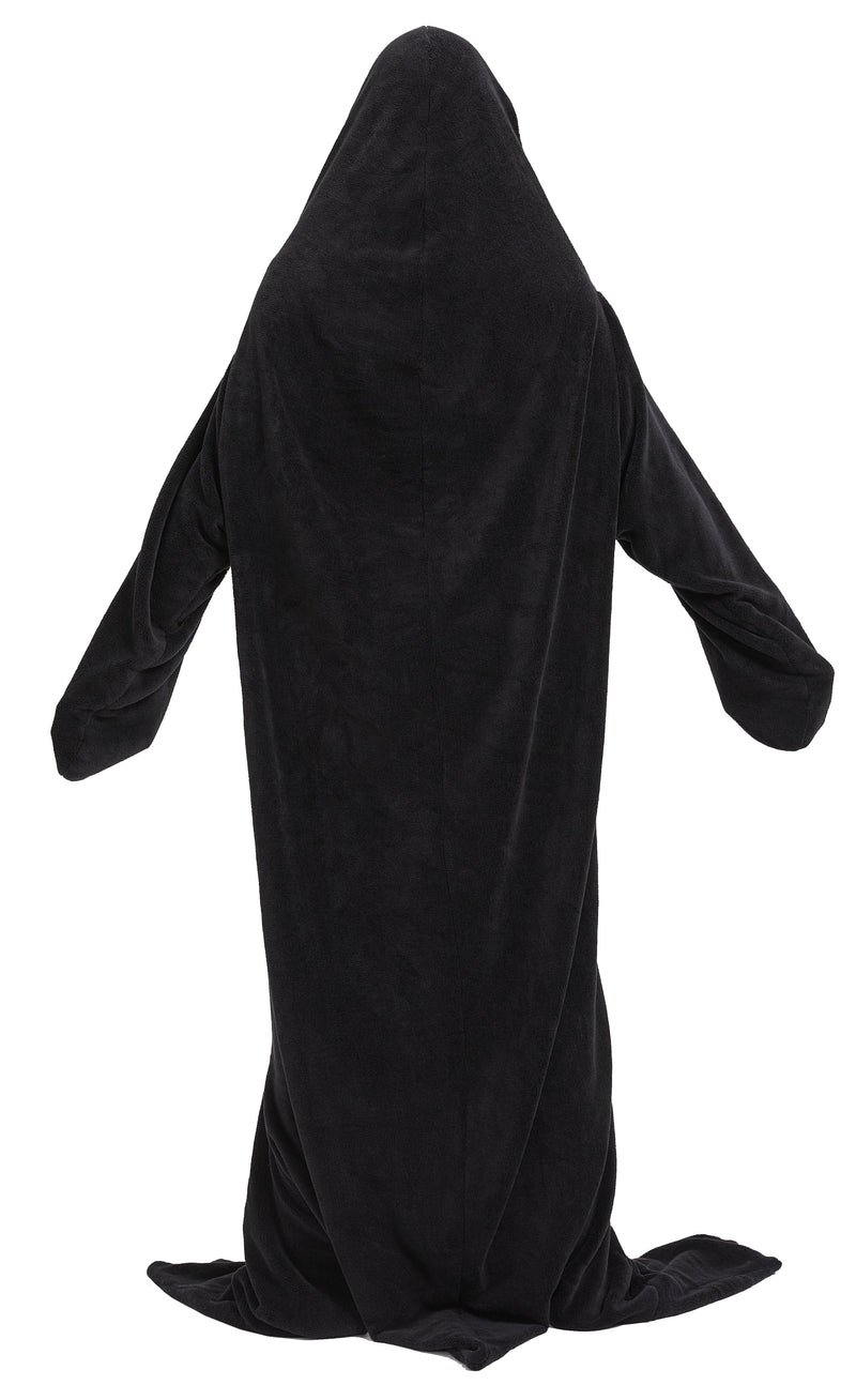 OLIVIA ROCCO Oversized Penguin Wearable Blanket Hoodie Fleece With Sleeves One Size