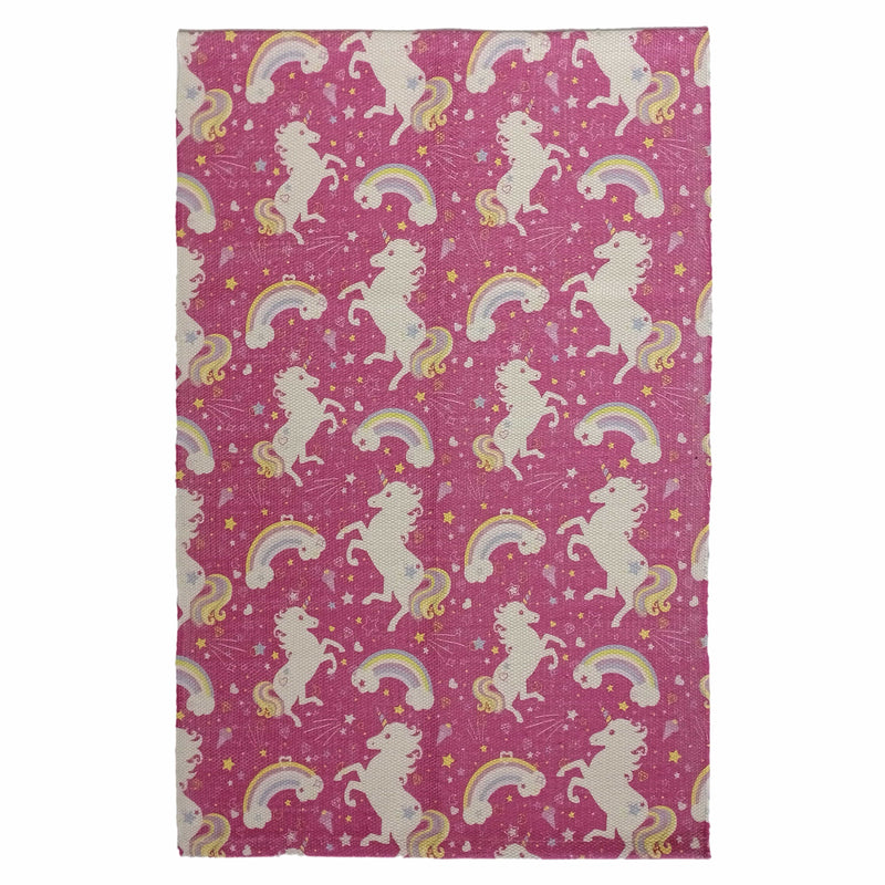OLIVIA ROCCO Animal Print Unicorn Rug Non Slip Soft Durable Eco Friendly Floor Rug