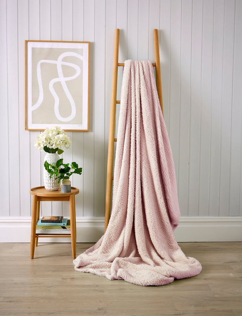 OLIVIA ROCCO Oversized Teddy Throw Blanket Super Soft Faux Fur Fleece For Sofa Or Bed